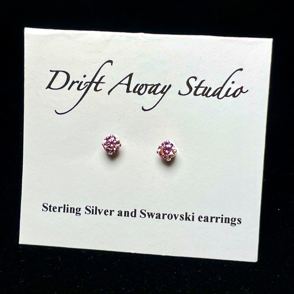 Sterling and Swarovski earrings